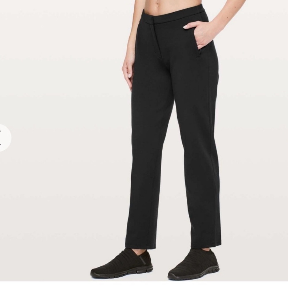 Lululemon Black On The Move Ponte Pants Size 8